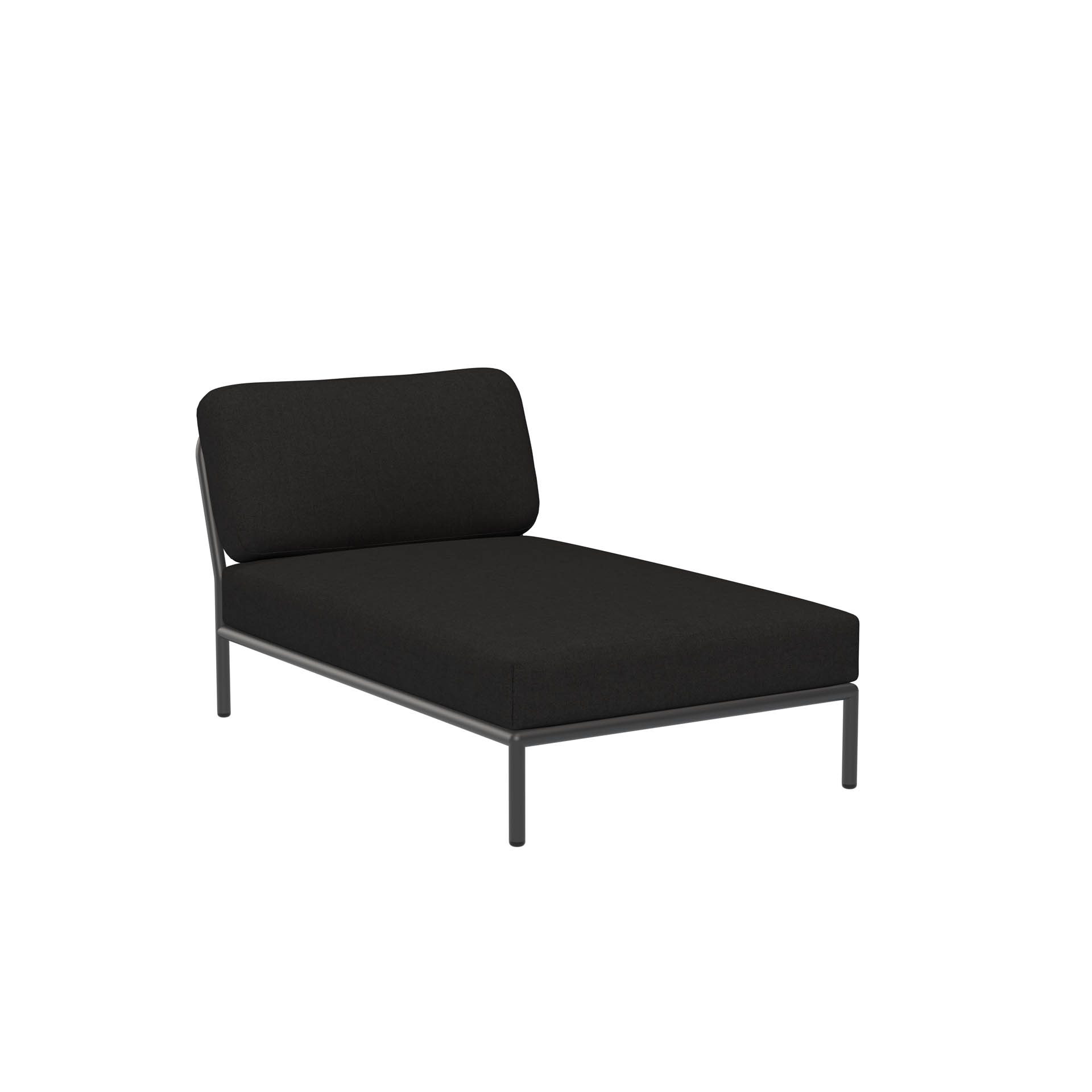 LEVEL Outdoor Chaiselong Lounge-Modul 4 Kohle Dunkelgrau LEVEL Outdoor Chaiselong Lounge-Modul 4 Kohle Dunkelgrau