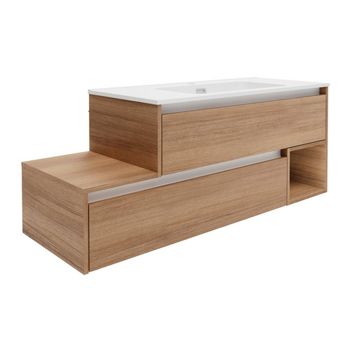 FACKELMANN Waschtischunterbau »VITA«, VITA L-WT-Unterbau rechts 1301x500x460 - braun FACKELMANN Waschtischunterbau »VITA«, VITA L-WT-Unterbau rechts 1301x500x460 - braun
