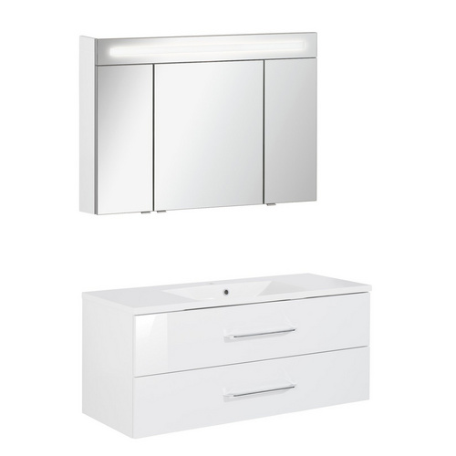 FACKELMANN Waschplatz-Set »B.CLEVER«, 120cm SPS Weiß - weiss