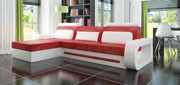 Designer Ecksofa Leder Textil Stoff Sofa Couch Ecke Polster Garnitur Designer Ecksofa Leder Textil Stoff Sofa Couch Ecke Polster Garnitur