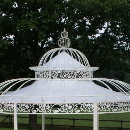 Dach für XXL Luxus Pavillon Romantik 500cm weiß