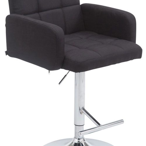 Barhocker Los Angeles Stoff C schwarz