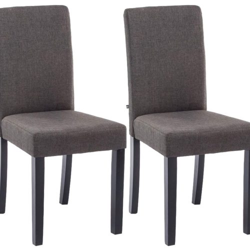 2er Set Esszimmerstuhl Ina Stoff schwarz dunkelgrau 2er Set Esszimmerstuhl Ina Stoff schwarz dunkelgrau
