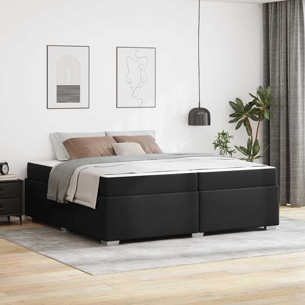 Bettgestell Schwarz 200 X 200 Cm Kunstleder Vidaxl Bettgestell Schwarz 200 X 200 Cm Kunstleder Vidaxl