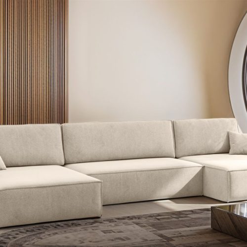 Wohnlandschaft Mit Schlaffunktion Sofa Louis Stoff Salvador Beige Wohnlandschaft Mit Schlaffunktion Sofa Louis Stoff Salvador Beige