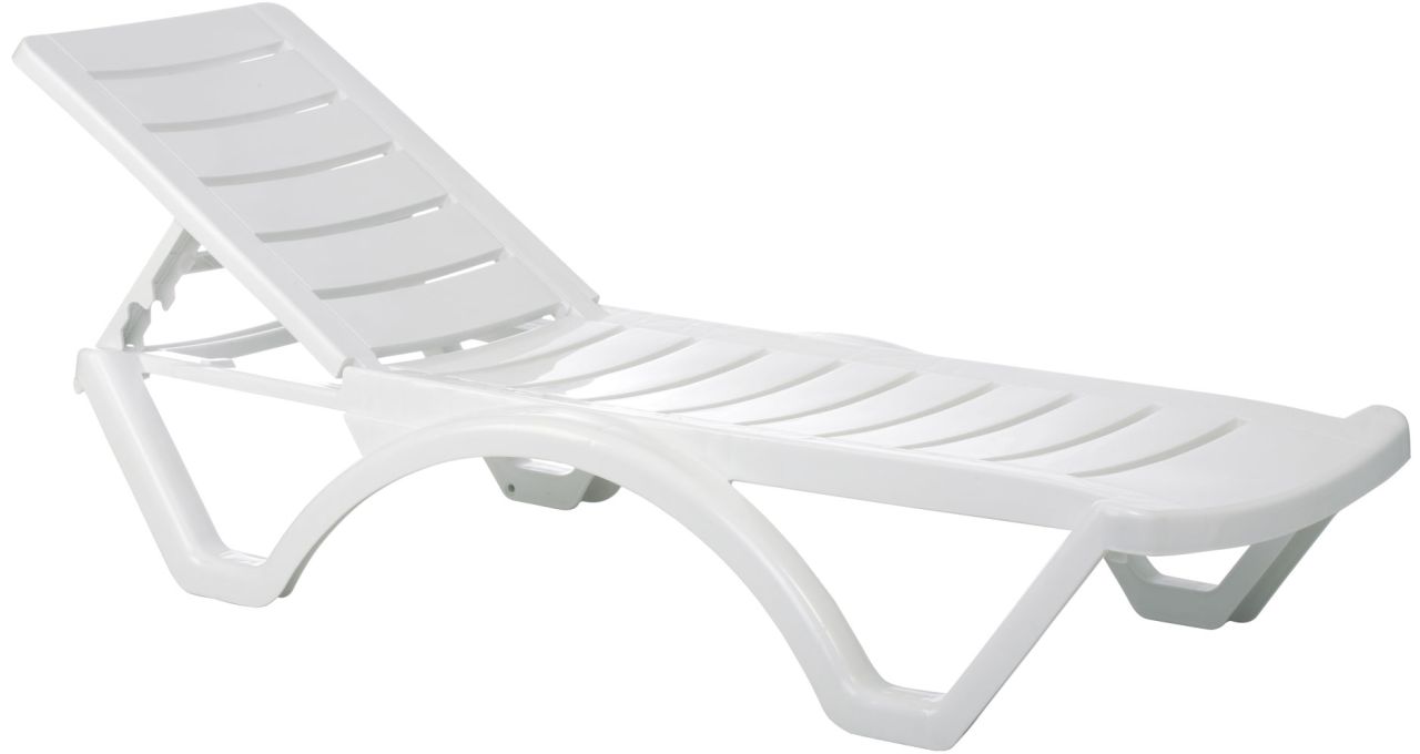 4er Set Sonnenliege Aqua weiß 4er Set Sonnenliege Aqua weiß