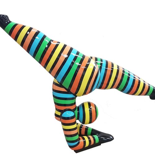 Design Figuren Neu Skulpturen Moderne Abstrakte Skulptur Frau Akrobatin Perfekt Dekoration