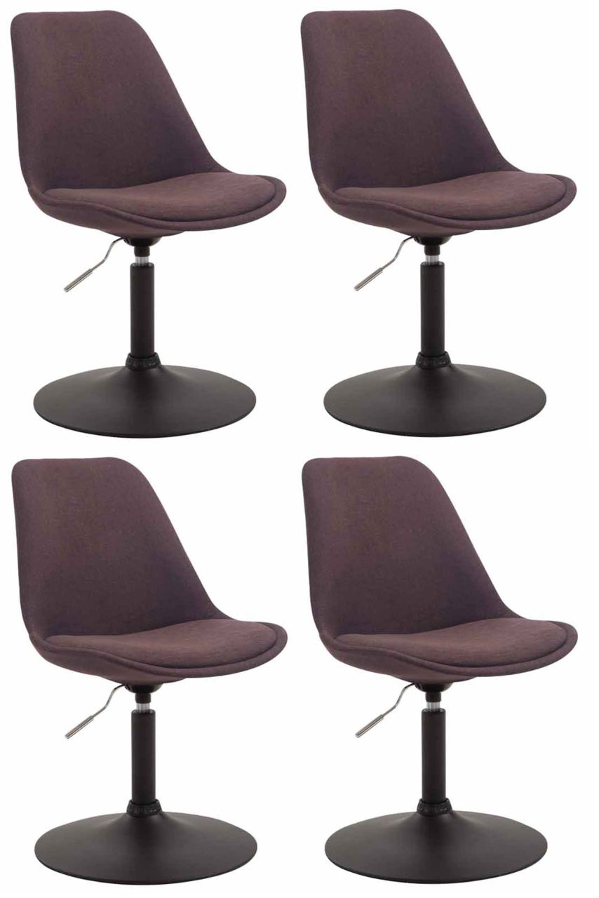 4er Set Stühle Maverick B Stoff braun 4er Set Stühle Maverick B Stoff braun