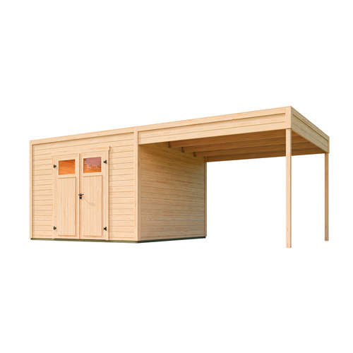 WEKA Gartenhaus, »Batu«, LxBxH: 300x300 cm, naturfarben - braun