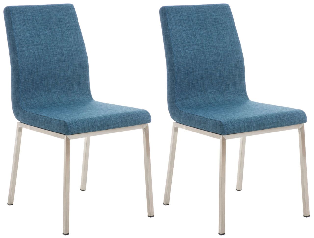 2er Set Esszimmerstühle Colmar Stoff blau 2er Set Esszimmerstühle Colmar Stoff blau