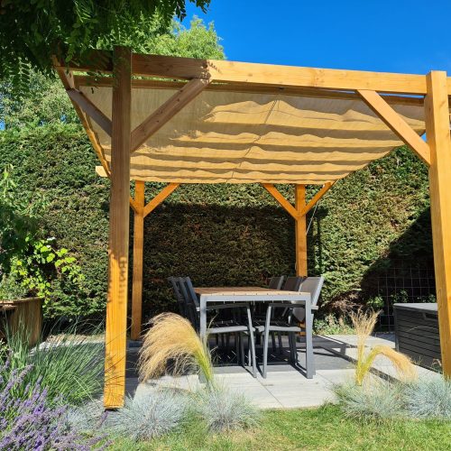 Seilspann-sonnensegel Sand 370 X 370 Cm Seilspann-sonnensegel Sand 370 X 370 Cm