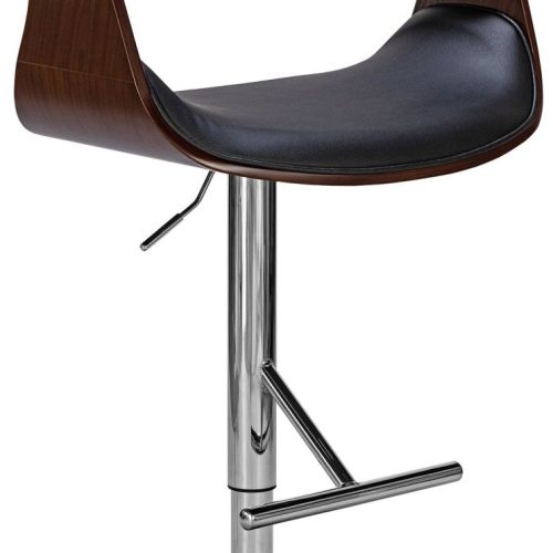 Barhocker Foley Kunstleder walnuss/schwarz