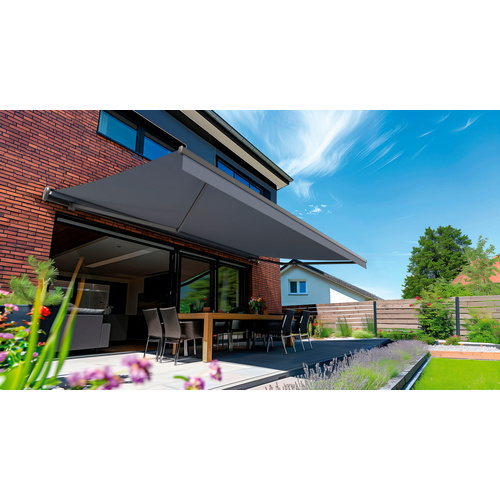 CASAYA Gelenkarmmarkise »Casaya«, BxL: 400 x 400 cm, Anthrazit - grau