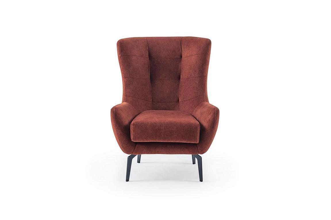 Chesterfield Design Modern Luxus 1-Sitzer Stoffsofa Wohnzimmer Lounge Chesterfield Design Modern Luxus 1-Sitzer Stoffsofa Wohnzimmer Lounge