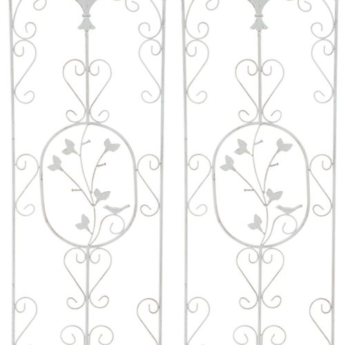 2er Set Rankgitter Burgus antik weiß 2er Set Rankgitter Burgus antik weiß