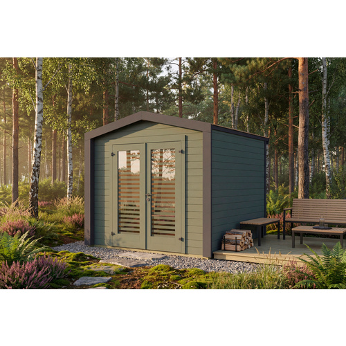 WEKA Gartenhaus, »Killarney«, rechteckig, LxBxH: 250x250x241 cm, anthrazit - gruen WEKA Gartenhaus, »Killarney«, rechteckig, LxBxH: 250x250x241 cm, anthrazit - gruen
