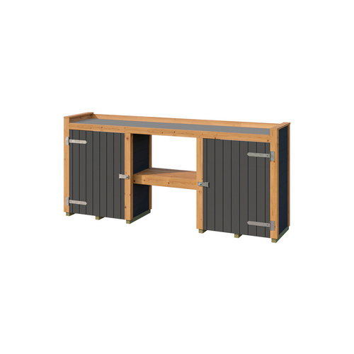 WEKA Pflanztisch, »Killarney«, LxB: 285x285 cm, lasiert, anthrazit - schwarz - Gallery 3 WEKA Pflanztisch, »Killarney«, LxB: 285x285 cm, lasiert, anthrazit - schwarz