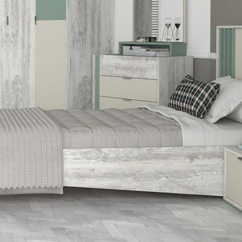 Jugendzimmer 2tlg Set Bett Nachttisch Möbel Kindermöbel Stil Kinderzimmer