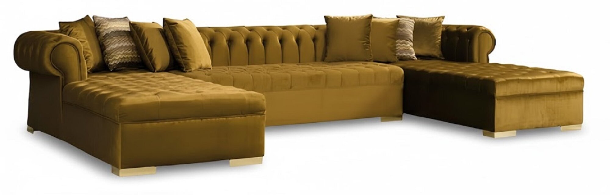 Chesterfield Wohnlandschaft Ecksofa Couch Samt Stoff Eckcouch Sofort Chesterfield Wohnlandschaft Ecksofa Couch Samt Stoff Eckcouch Sofort