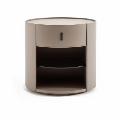 Beiger Designer 2x Nachttische Luxus Nachtkonsolen Schlafzimmer Set Möbel Sofort