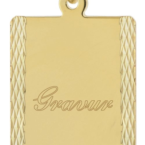 trendor 68744 Gravur-Anhänger für Damen und Herren Gold 333/8K