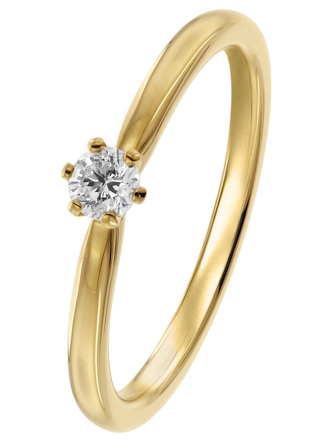 trendor 26932.015GG Diamantring Gelbgold 585/14 Kt. Brillantring 0,15 ct trendor 26932.015GG Diamantring Gelbgold 585/14 Kt. Brillantring 0,15 ct