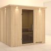 Karibu Sauna Sodin mit Fronteinstieg 68 mm-Ohne Ofen-inkl. Dachkranz-Ganzglastür in Graphit-Optik - Gallery 2 Karibu Sauna Sodin mit Fronteinstieg 68 mm-Ohne Ofen-inkl. Dachkranz-Ganzglastür in Graphit-Optik