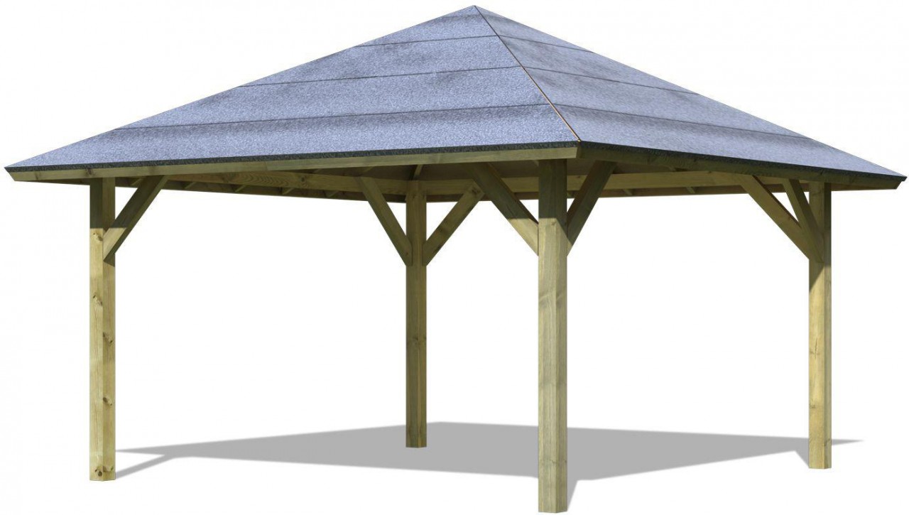 Pavillon HOLM 1 359 x 359 m Ohne Dachschindeln