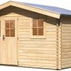 Gartenhaus Holz FELSENAU 5 387 x 297 m 38 mm Blockbohlenhaus
