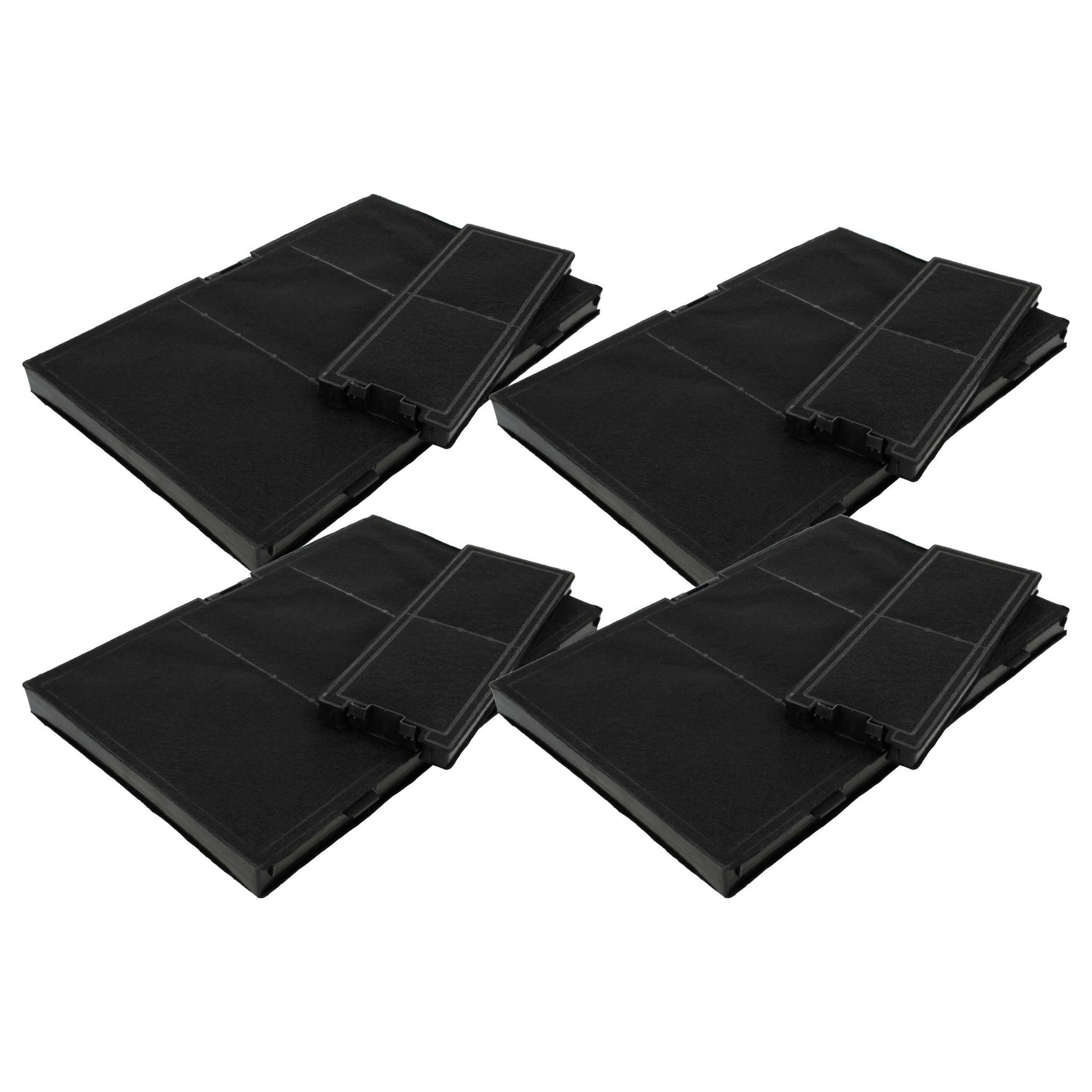 8x Filter Ersatz Für Gaggenau 9001246938, 9001246937, Aa250113, 17000965 Für Dunstabzugshauben - 8x Aktivkohlefilter - Vhbw