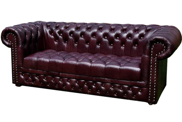 Chesterfield Design 3 Sitzer mit Bettfunktion Sofa Couch Polster Braun Couchen Chesterfield Design 3 Sitzer mit Bettfunktion Sofa Couch Polster Braun Couchen