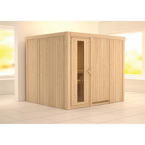 KARIBU Sauna »Jöhvi«, für 4 Personen, ohne Ofen - beige - Gallery 6 KARIBU Sauna »Jöhvi«, für 4 Personen, ohne Ofen - beige