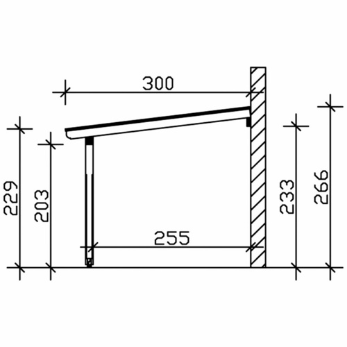 SKANHOLZ Terrassenüberdachung »Rimini«, Breite: 541 cm, Dach: Polycarbonat (PC), braun