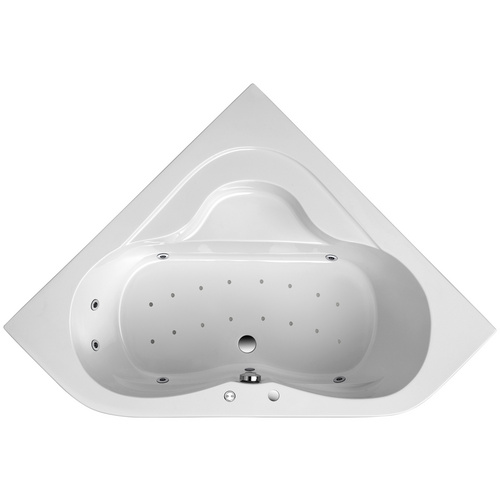OTTOFOND Whirlpool »Lucia«, BxHxL: 140 x 40,5 x 140 cm, weiß - weiss