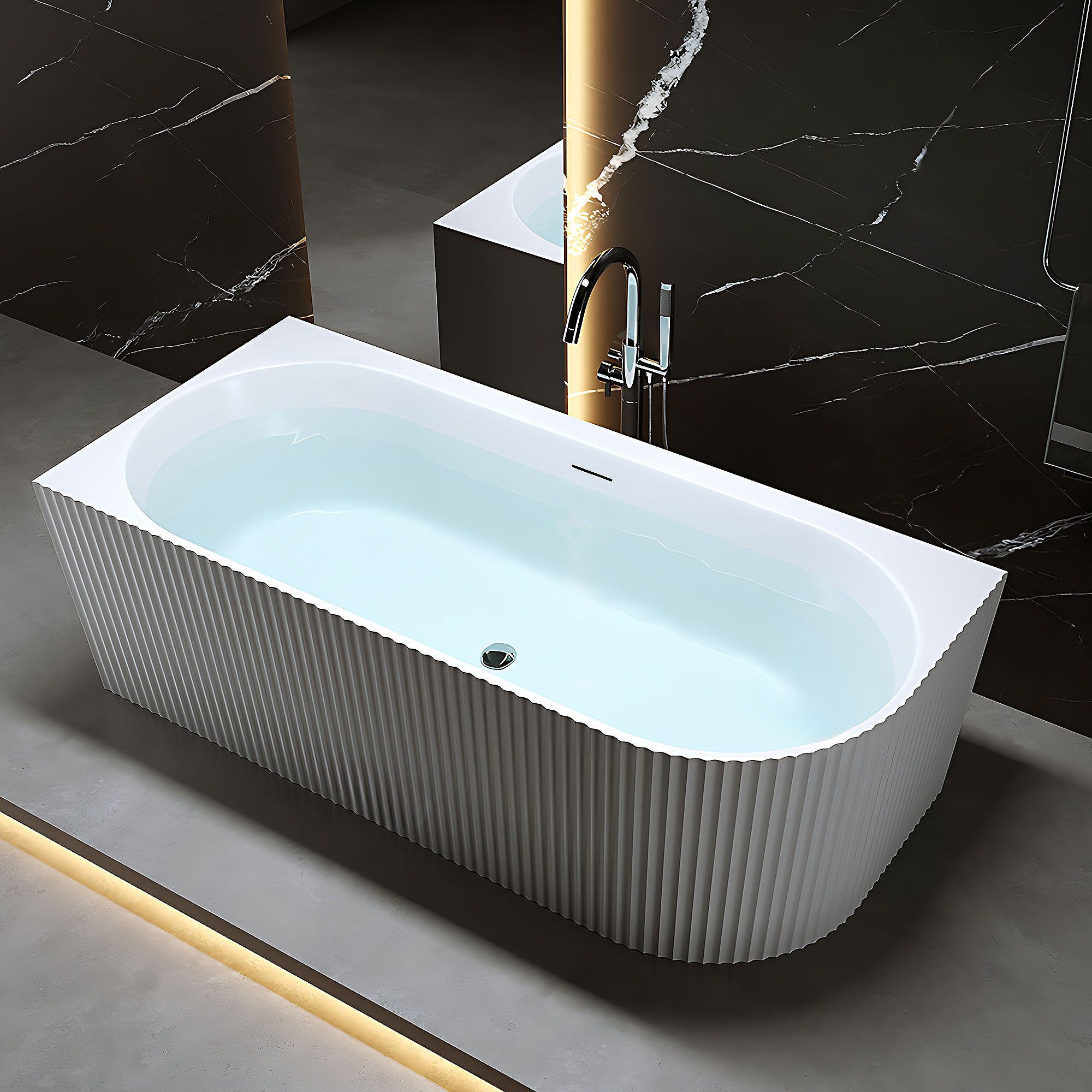 Eckbadewanne Rea Wenus White 170 Left