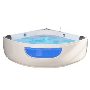 TroniTechnik Whirlpool Badewanne Eckwhirlpool PAROS 135cm x 135cm