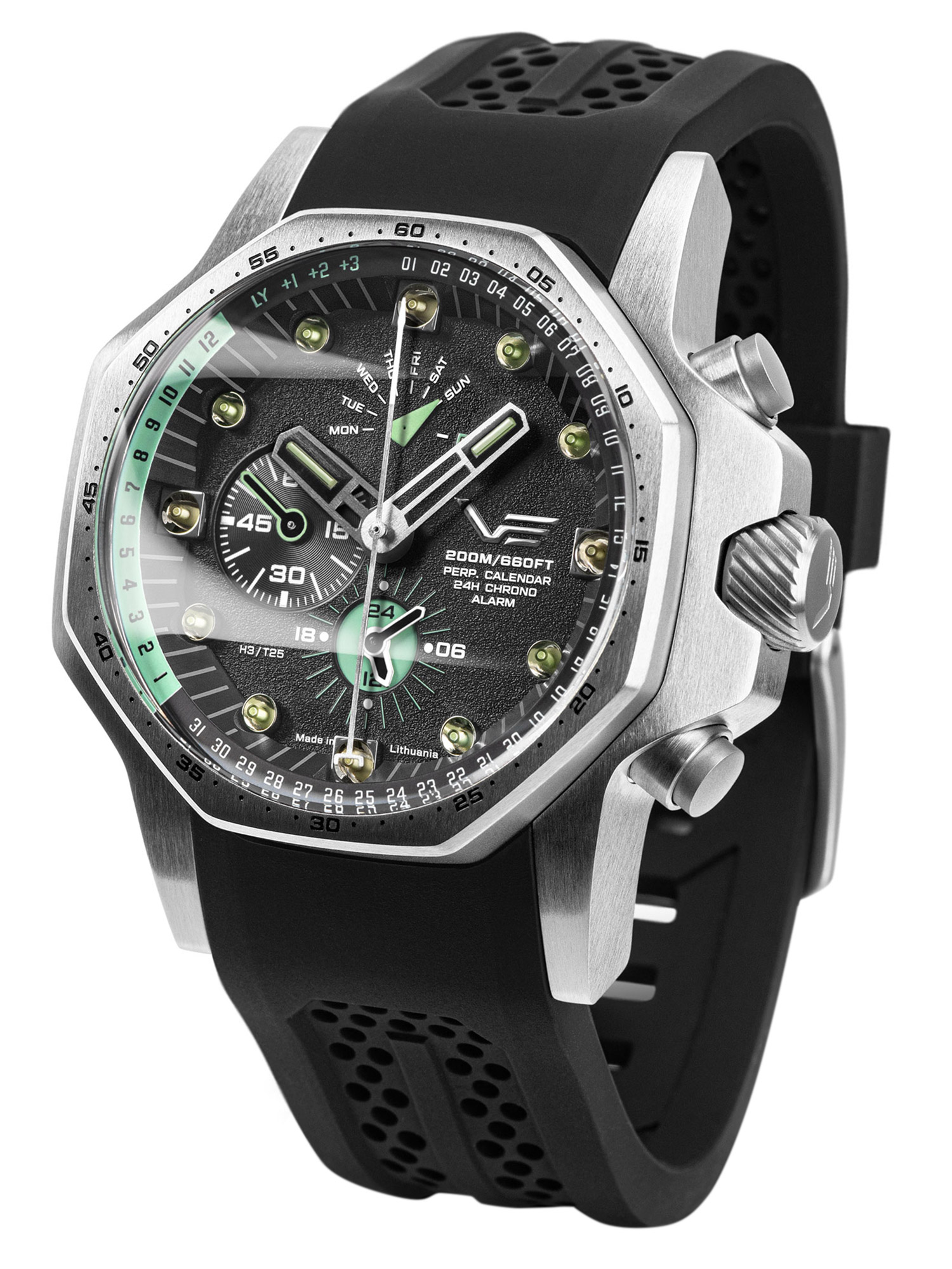 Vostok Europe YM86-640A695 Herrenuhr Atomic Age Multifunktion Schwarz Vostok Europe YM86-640A695 Herrenuhr Atomic Age Multifunktion Schwarz