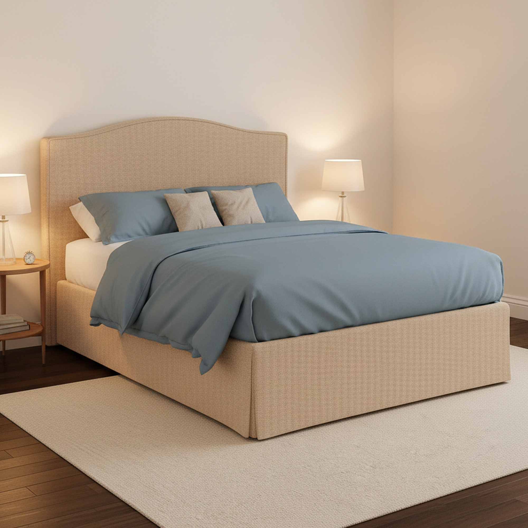 Runcorn Bett Anderthalb, Abnehmbarer Bezug, Beige Runcorn Bett Anderthalb, Abnehmbarer Bezug, Beige