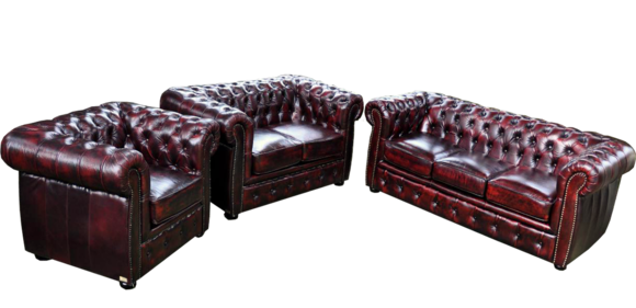 Chesterfield Sofagarnitur Couch Sofa Set Leder Polster Sitz 3+2+1 Chesterfield Sofagarnitur Couch Sofa Set Leder Polster Sitz 3+2+1