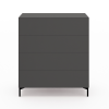 Create Kommode mit 4 Schubkästen Black Rundfuß