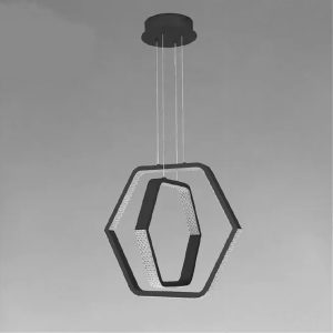 Trade Shop - Led Zusammenfassung 48 W Exagonal Effect Ristal Modern Nero 31845 - Trade Shop - Led Zusammenfassung 48 W Exagonal Effect Ristal Modern Nero 31845 -