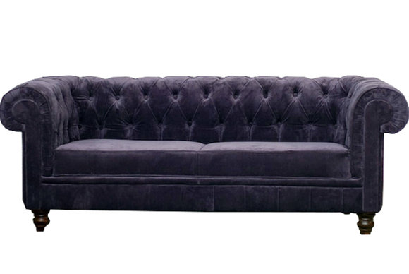 Edle Designer Chesterfield Sofa Polster Couch Sitz Textil Stoff Garnitur Samt