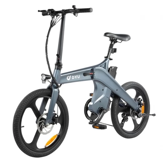 DYU T1 20 Zoll Reifen faltbares Elektrofahrrad, Drehmomentsensor, 250W Motor, 25km/h Max Geschwindigkeit, 10Ah Batterie - Grau DYU T1 20 Zoll Reifen faltbares Elektrofahrrad, Drehmomentsensor, 250W Motor, 25km/h Max Geschwindigkeit, 10Ah Batterie - Grau
