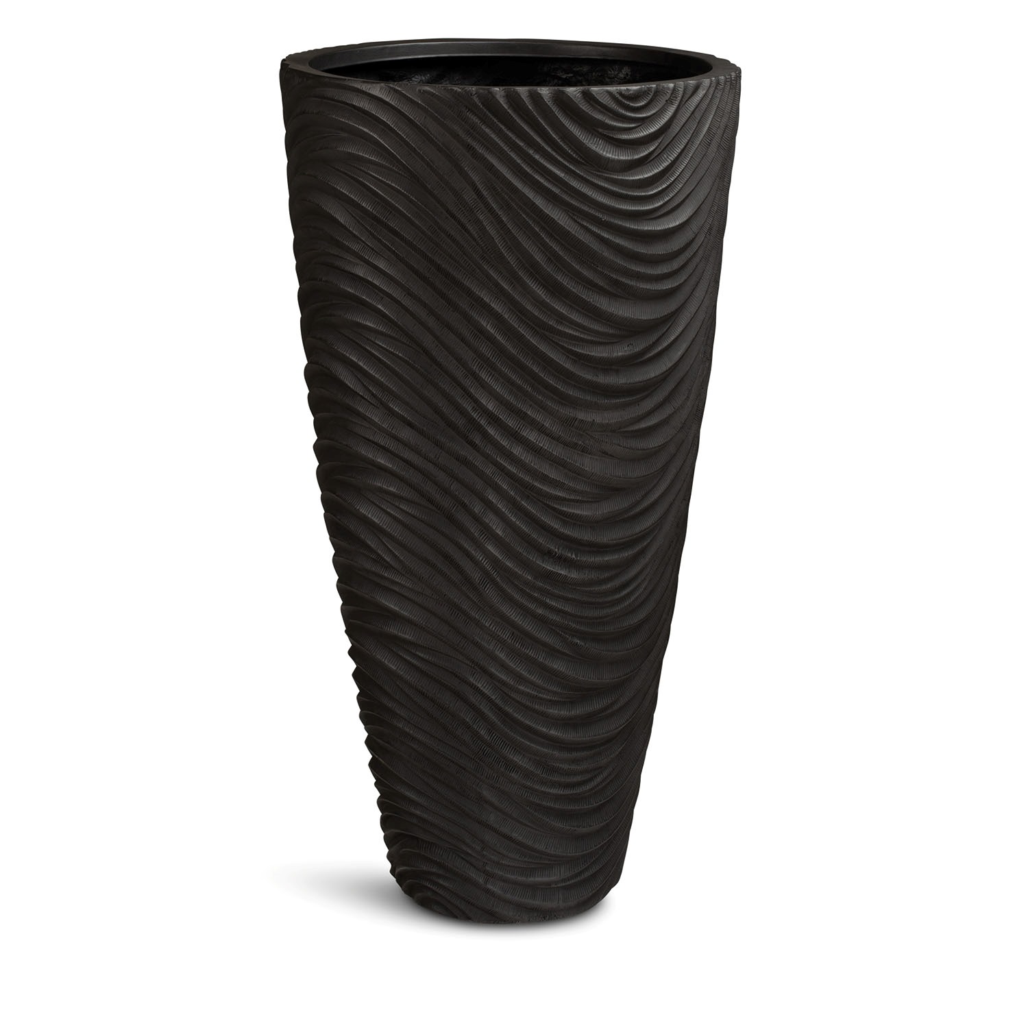 Curved River Bodenvase, Ø 48 cm, Höhe 90 cm Bronze Curved River Bodenvase, Ø 48 cm, Höhe 90 cm Bronze