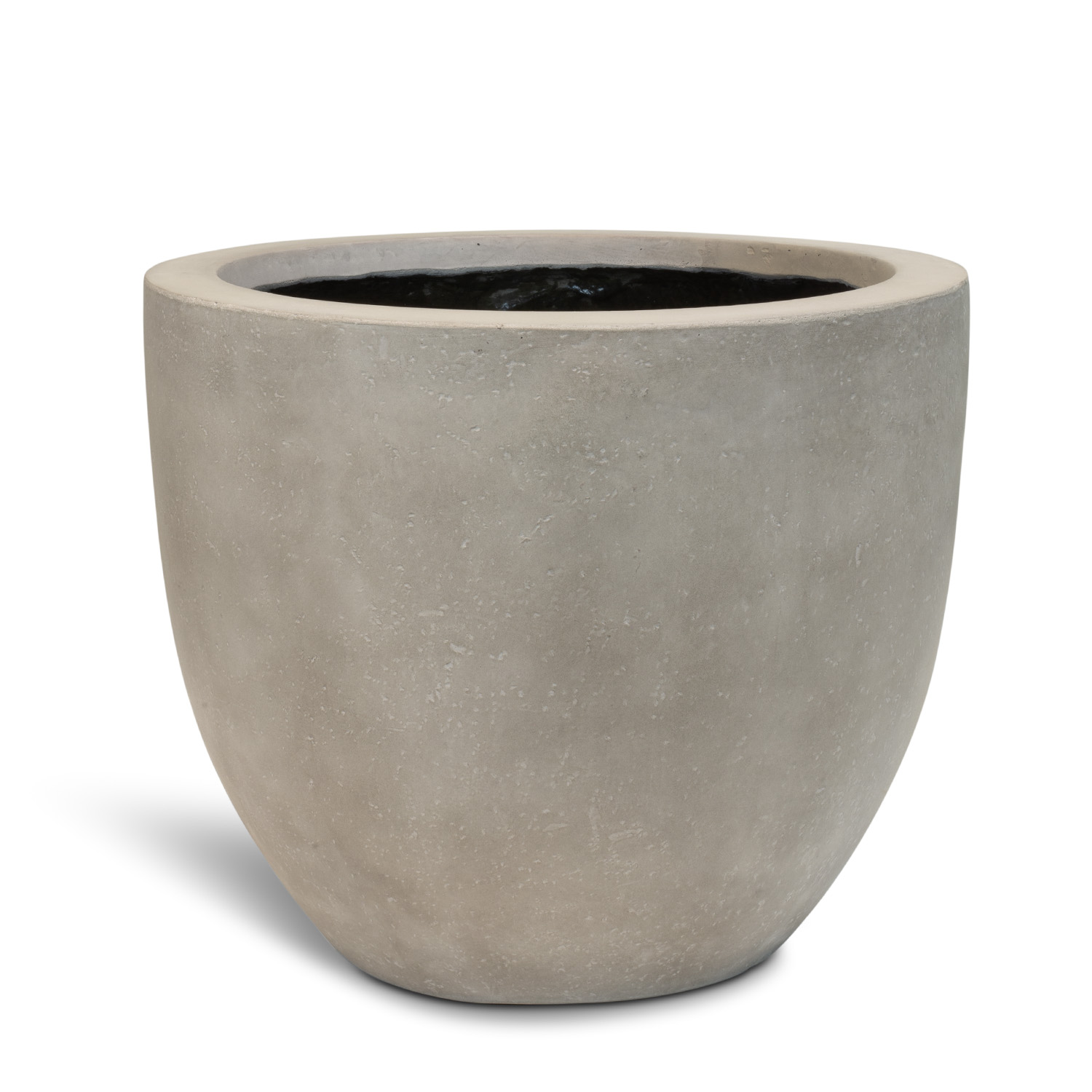 Roccastone mattes Bodengefäß Classic aus Beton Ø 45 cm, Höhe 38 cm natur beton