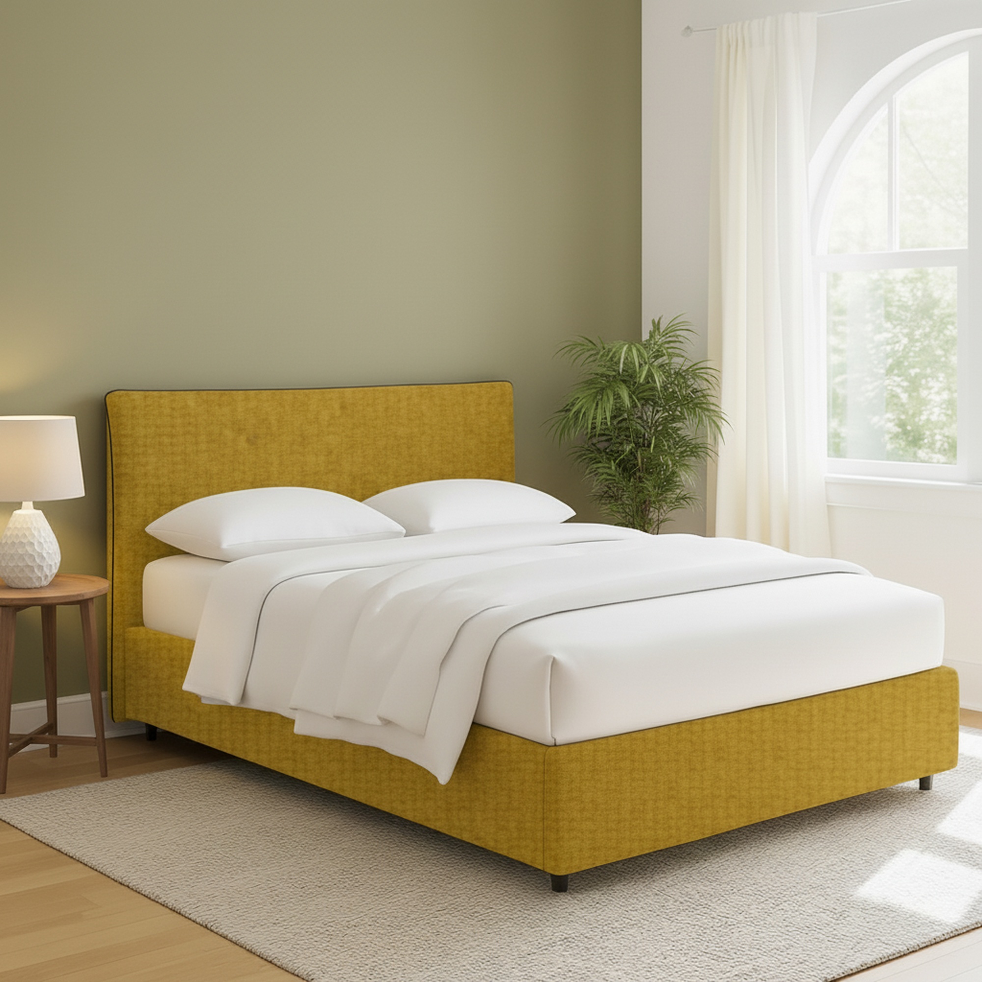 Boxspringbett Tipton, Abziehbar, Gelb Boxspringbett Tipton, Abziehbar, Gelb