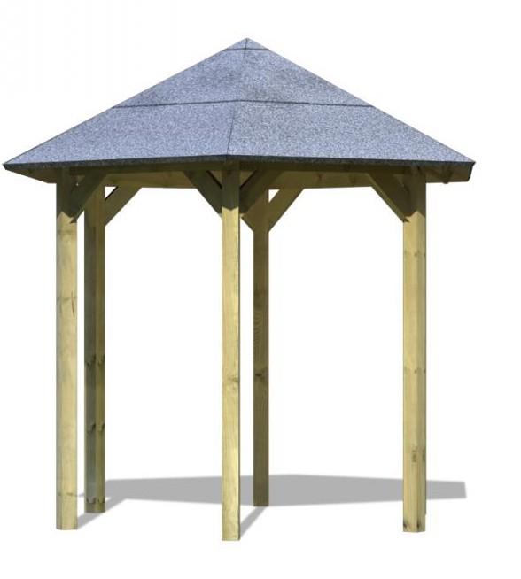 Pavillon LISSABON 235 x 208 m Ohne Dachschindeln