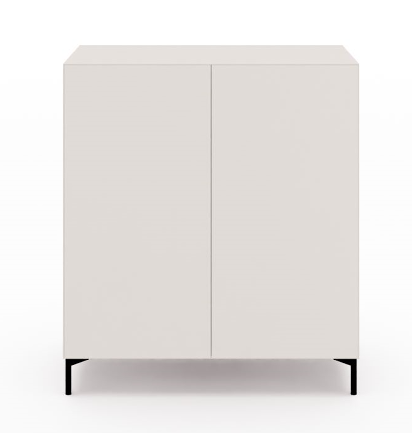 Connect Kommode mit Doppeltür snow ( alte Maß-Variante ) Rundfuß