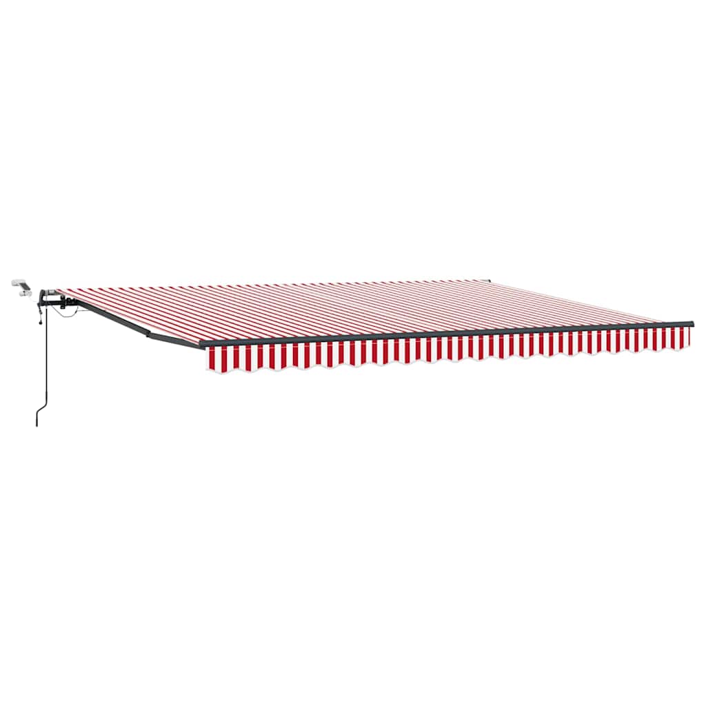 Einziehbare Markise Mit Rot Und Weiß 450 X 350 Cm Stoff Vidaxl Einziehbare Markise Mit Rot Und Weiß 450 X 350 Cm Stoff Vidaxl