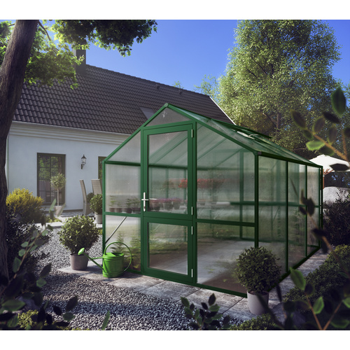 KGT Gewächshaus »Rose«, 7,53 m², Kunststoff/Aluminium, winterfest - gruen